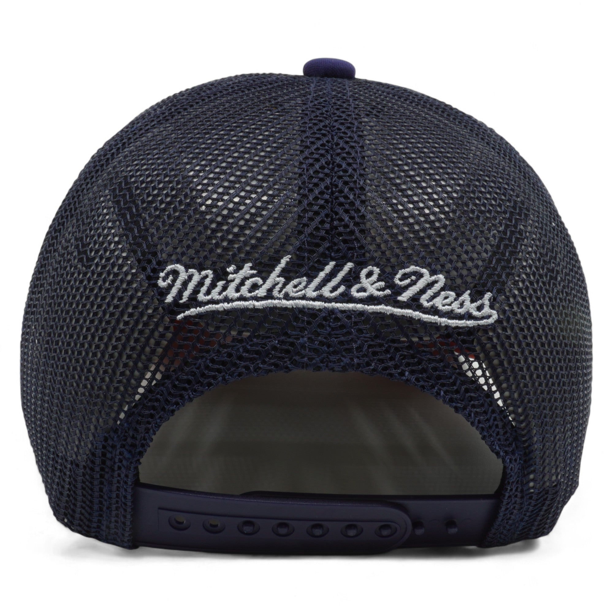 Mens MITCHELL & NESS NBA OFF WHITE TRUCKER HWC WARRIORS