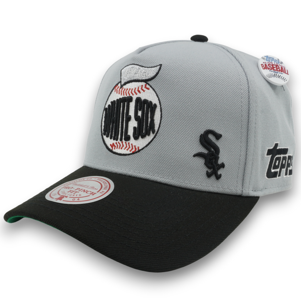 MENS MITCHELL & NESS MLB TEAM BALL PRO SNAPBACK WHITE SOX - GREY