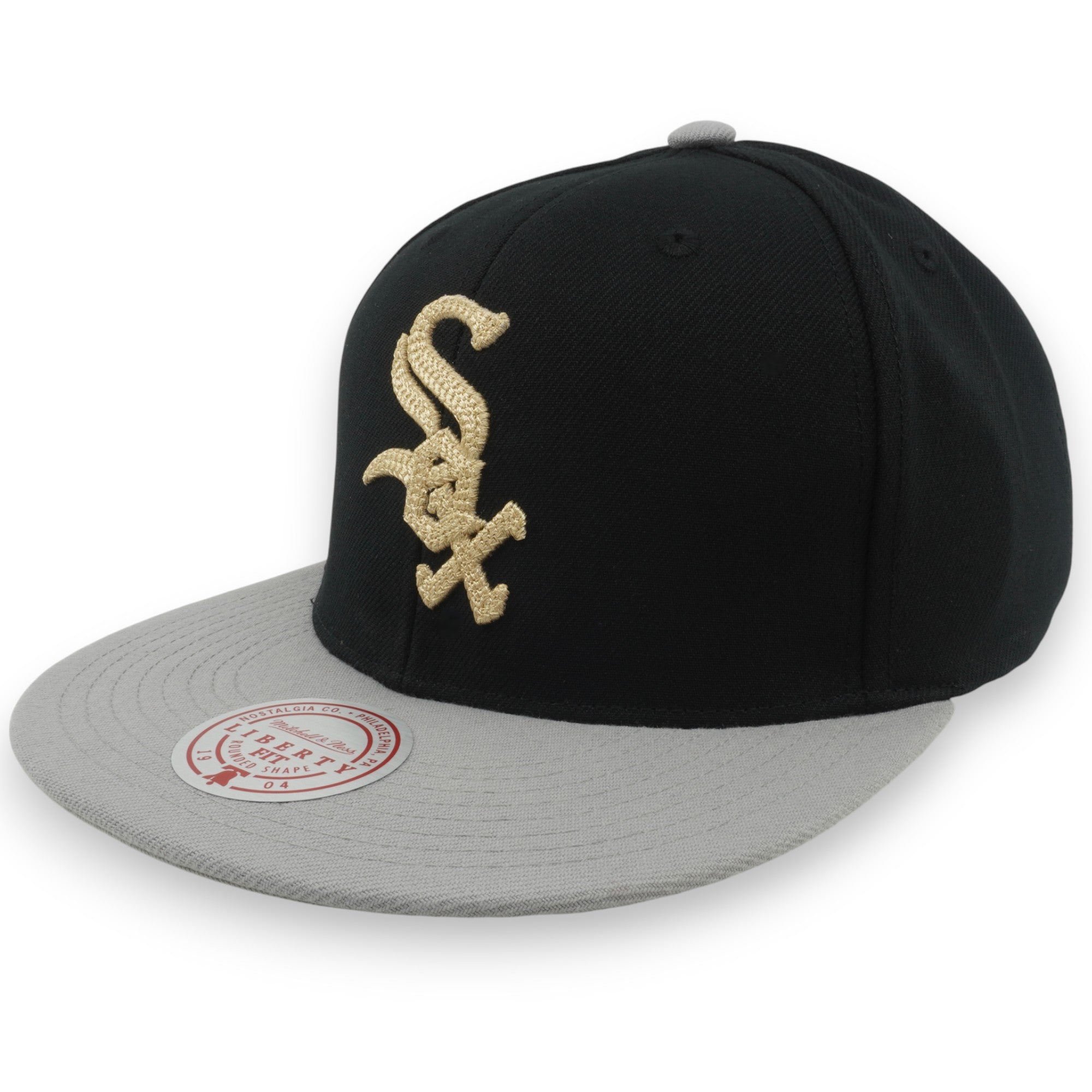 MENS MITCHELL & NESS MLB JUMP OFF SNAPBACK WHITE SOX - BLACK