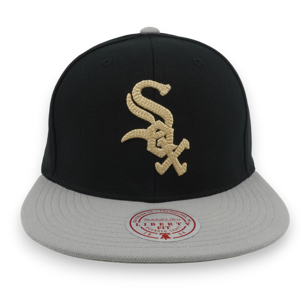 MENS MITCHELL & NESS MLB JUMP OFF SNAPBACK WHITE SOX - BLACK