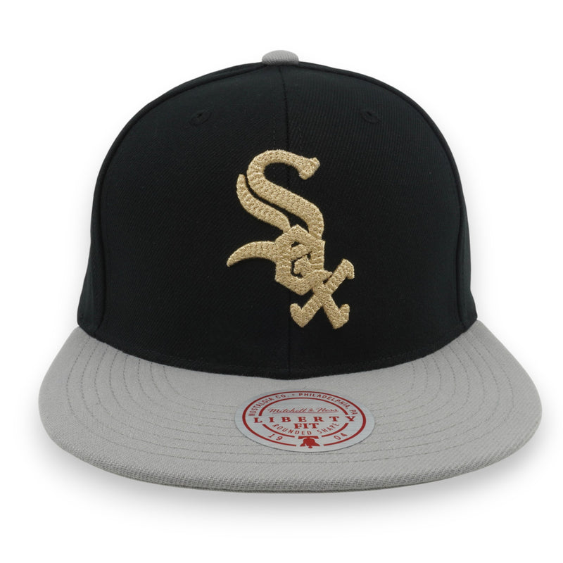 MENS MITCHELL & NESS MLB JUMP OFF SNAPBACK WHITE SOX - BLACK