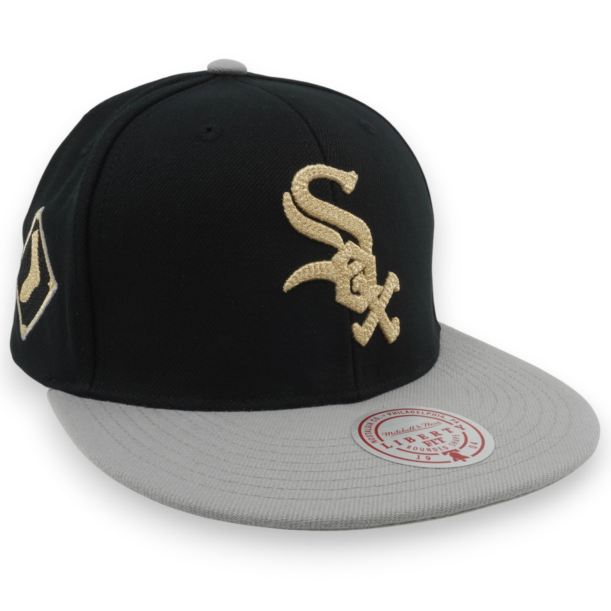 MENS MITCHELL & NESS MLB JUMP OFF SNAPBACK WHITE SOX - BLACK