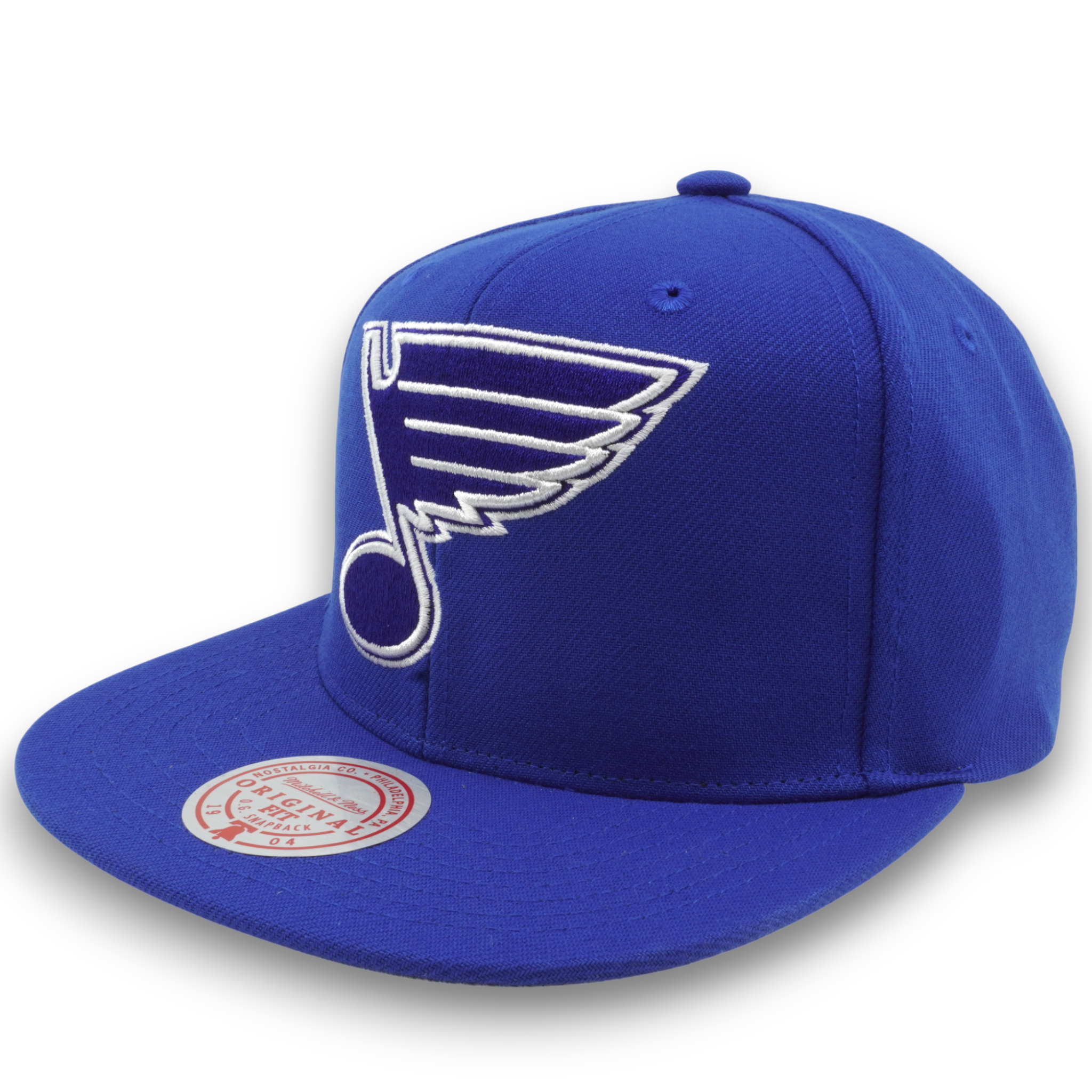 MENS MITCHELL & NESS NHL BACK TO BASICS SNAPBACK BLUES - BLUE
