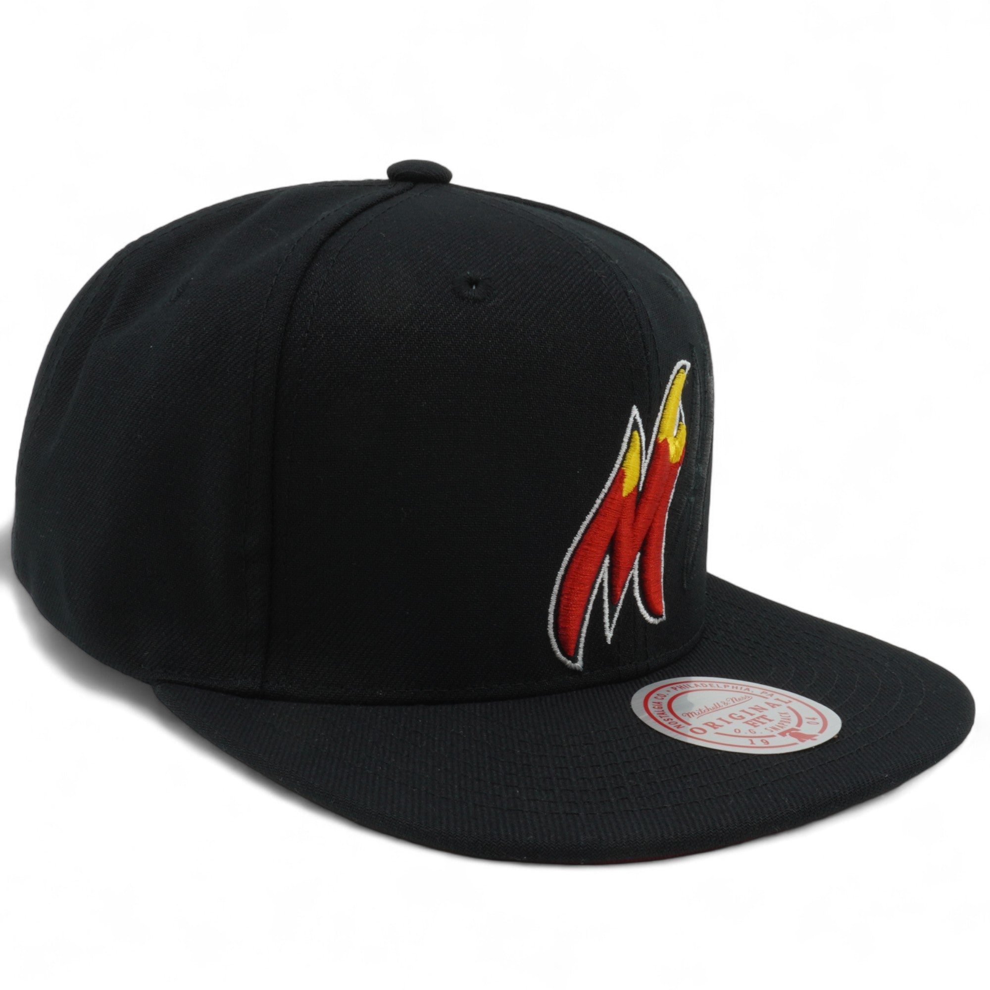 Mens MITCHELL & NESS NBA XL LOGO POP SNAPBACK HEAT