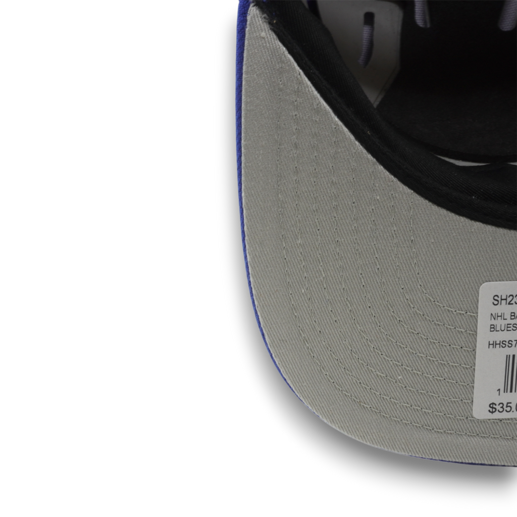MENS MITCHELL & NESS NHL BACK TO BASICS SNAPBACK BLUES - BLUE