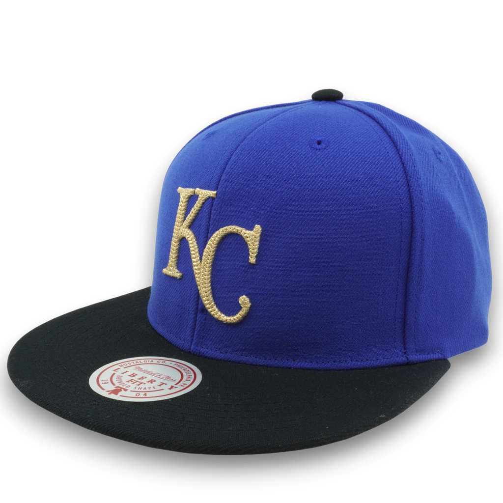 MENS MITCHELL & NESS MLB JUMP OFF SNAPBACK ROYALS - BLUE