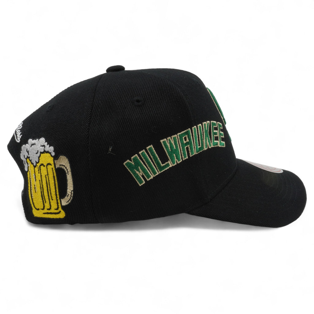 Mens MITCHELL & NESS NBA HYPER LOCAL PRO CROWN BUCKS