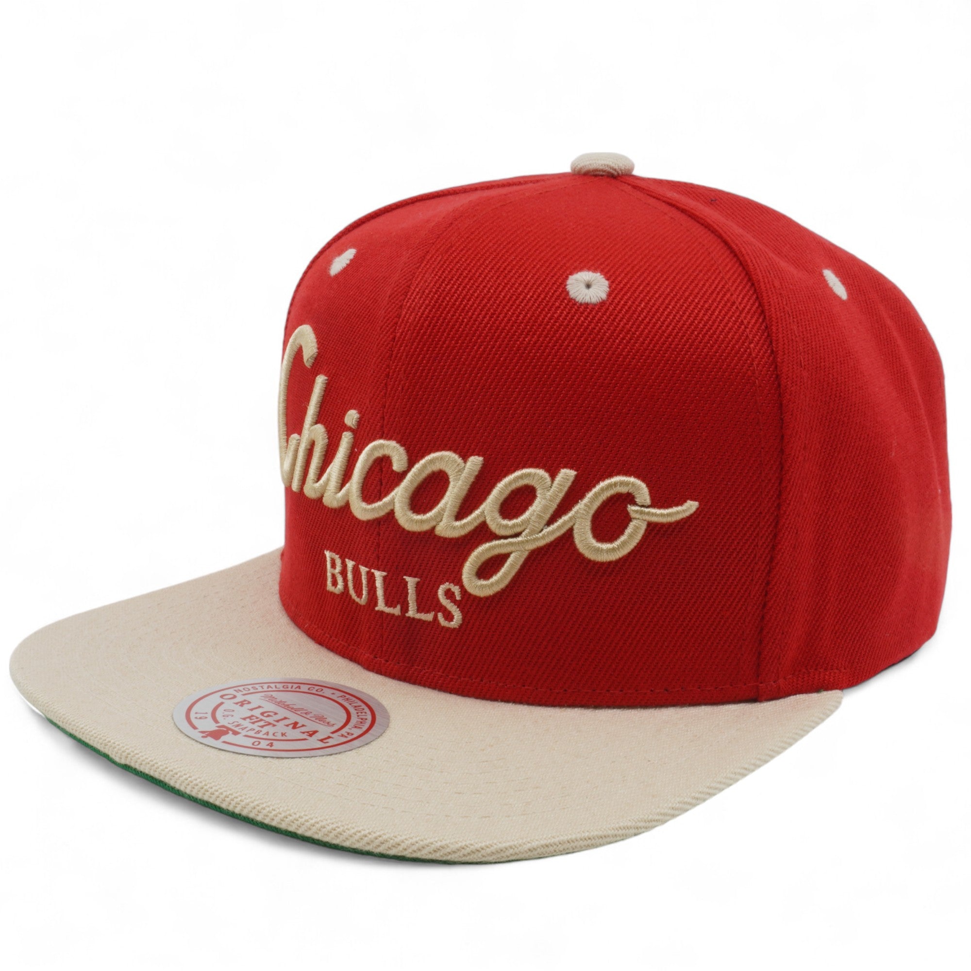 Mens MITCHELL & NESS NBA DTLR SCRIPT SNAPBACK BULLS