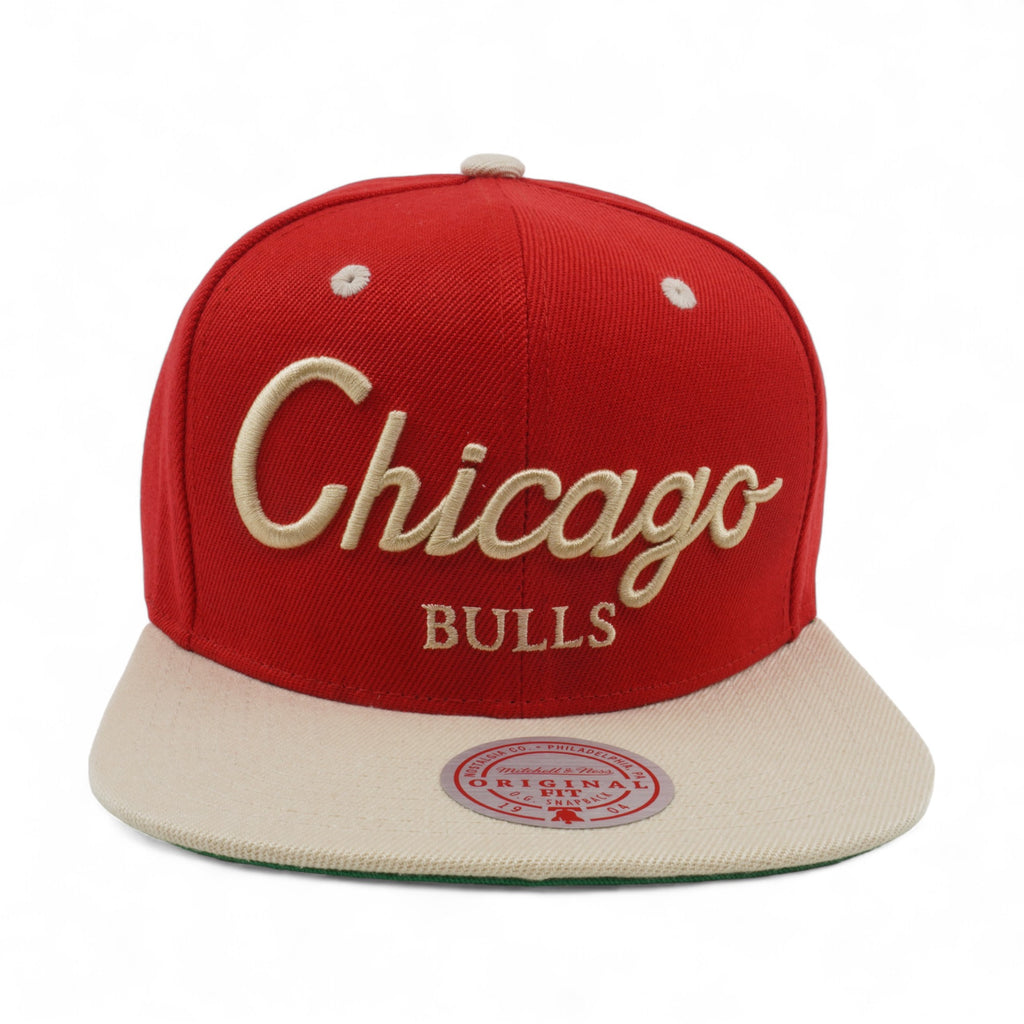 Mens MITCHELL & NESS NBA DTLR SCRIPT SNAPBACK BULLS