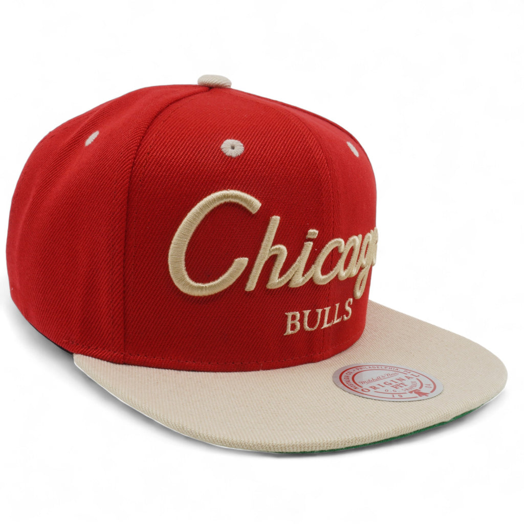 Mens MITCHELL & NESS NBA DTLR SCRIPT SNAPBACK BULLS