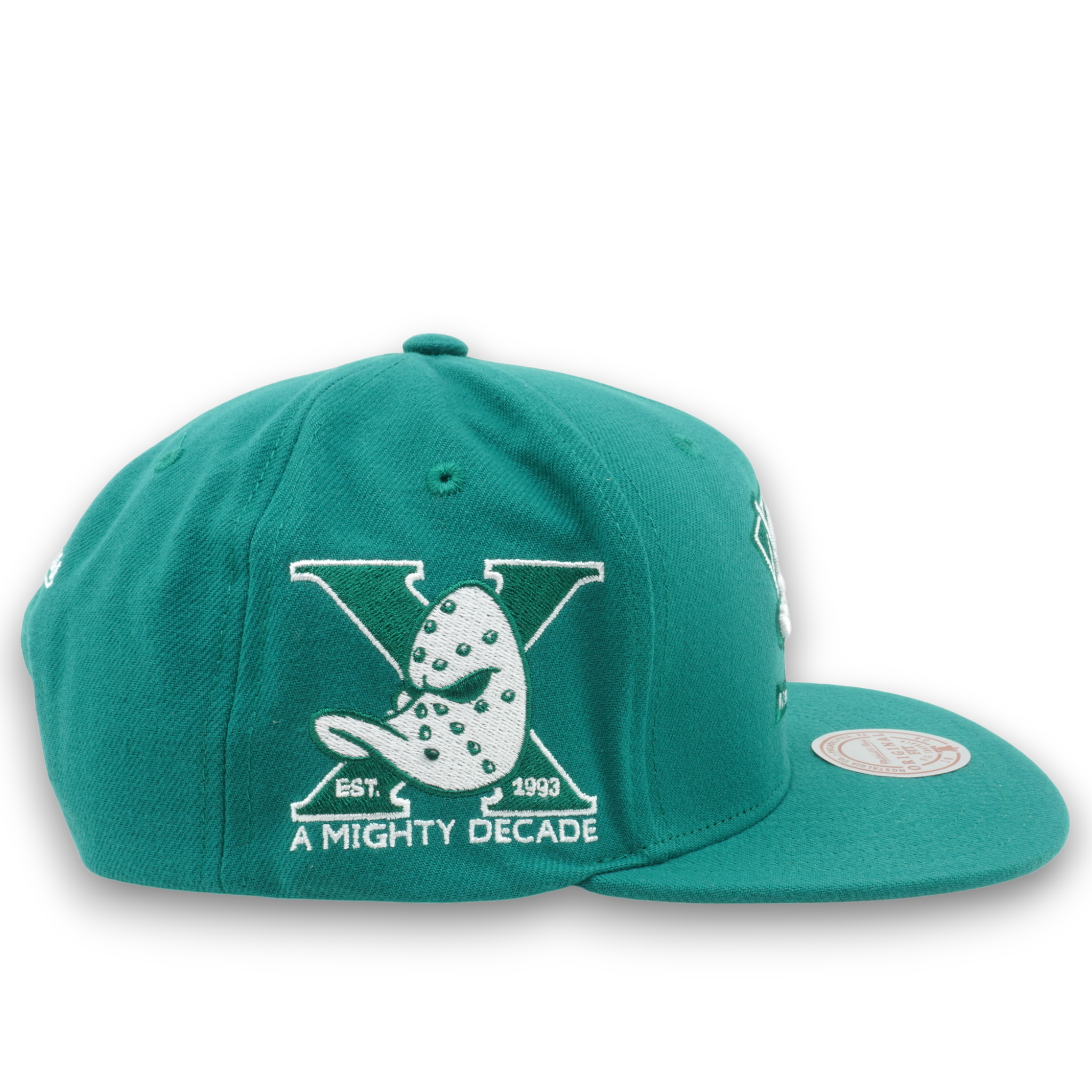 MENS MITCHELL & NESS NHL BACK TO BASICS SNAPBACK VNTG DUCKS - TEAL