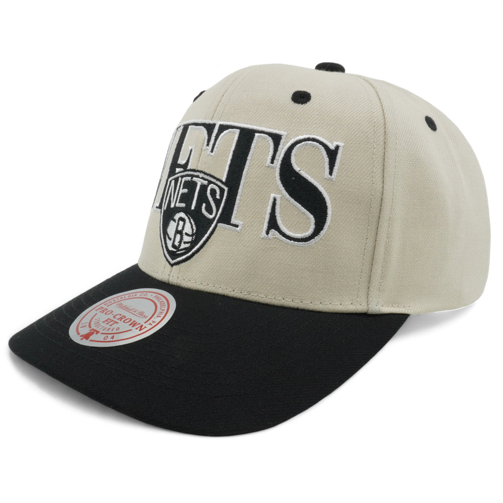 Mens MITCHELL & NESS NBA OFF WITH THE CROWN SNAPBACK NETS