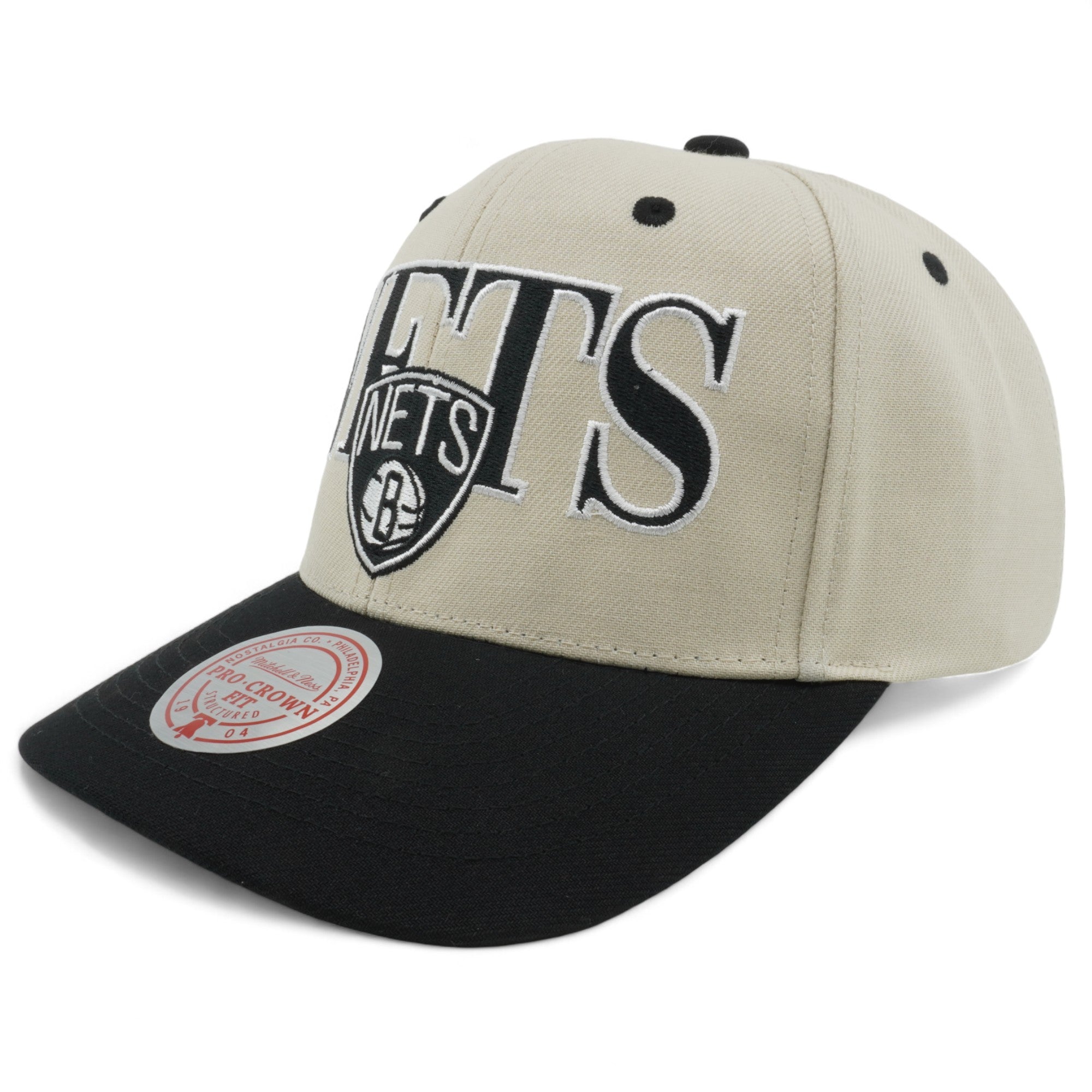 Mens MITCHELL & NESS NBA OFF WITH THE CROWN SNAPBACK NETS