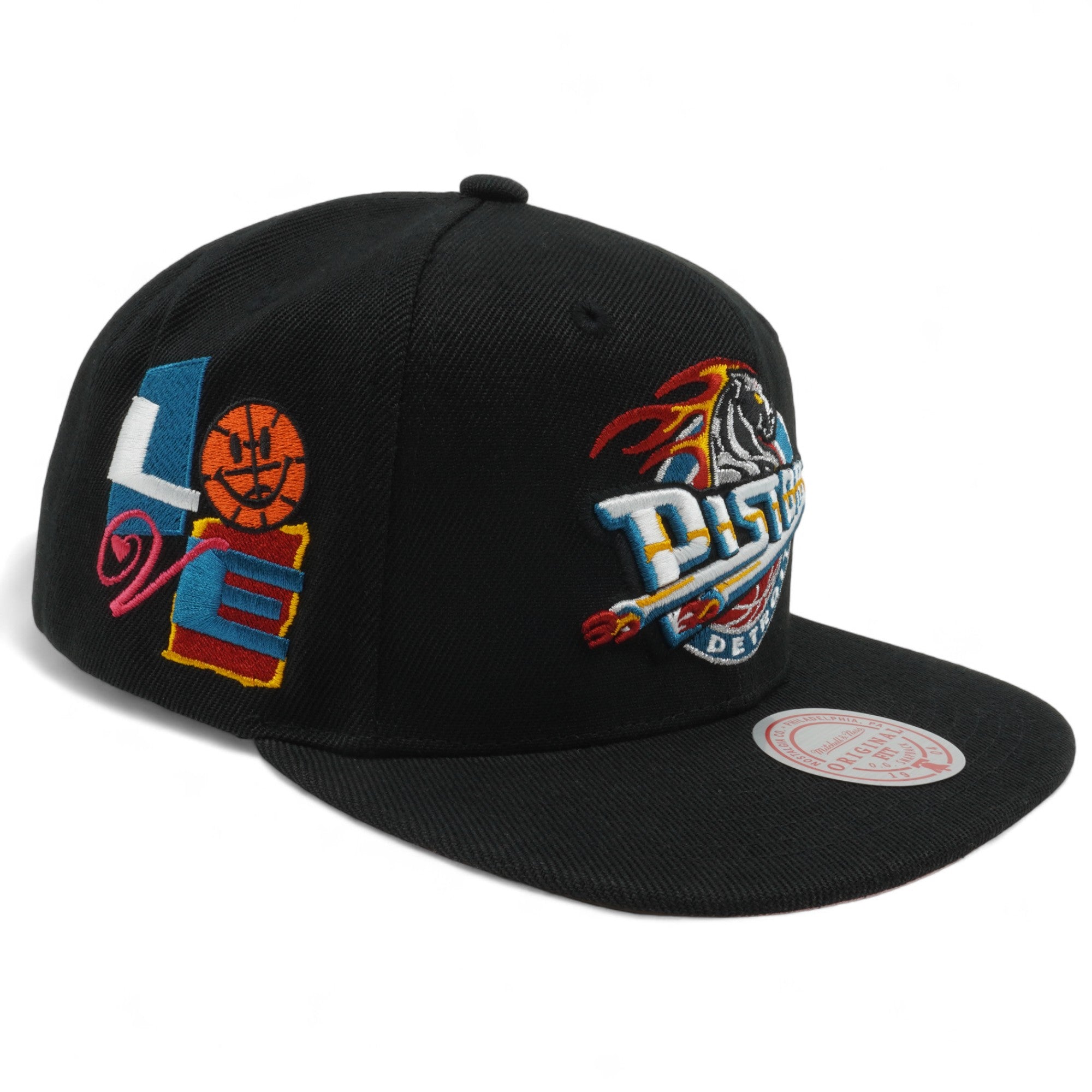 Mens MITCHELL & NESS NBA ALL LOVE SNAPBACK HWC PISTONS