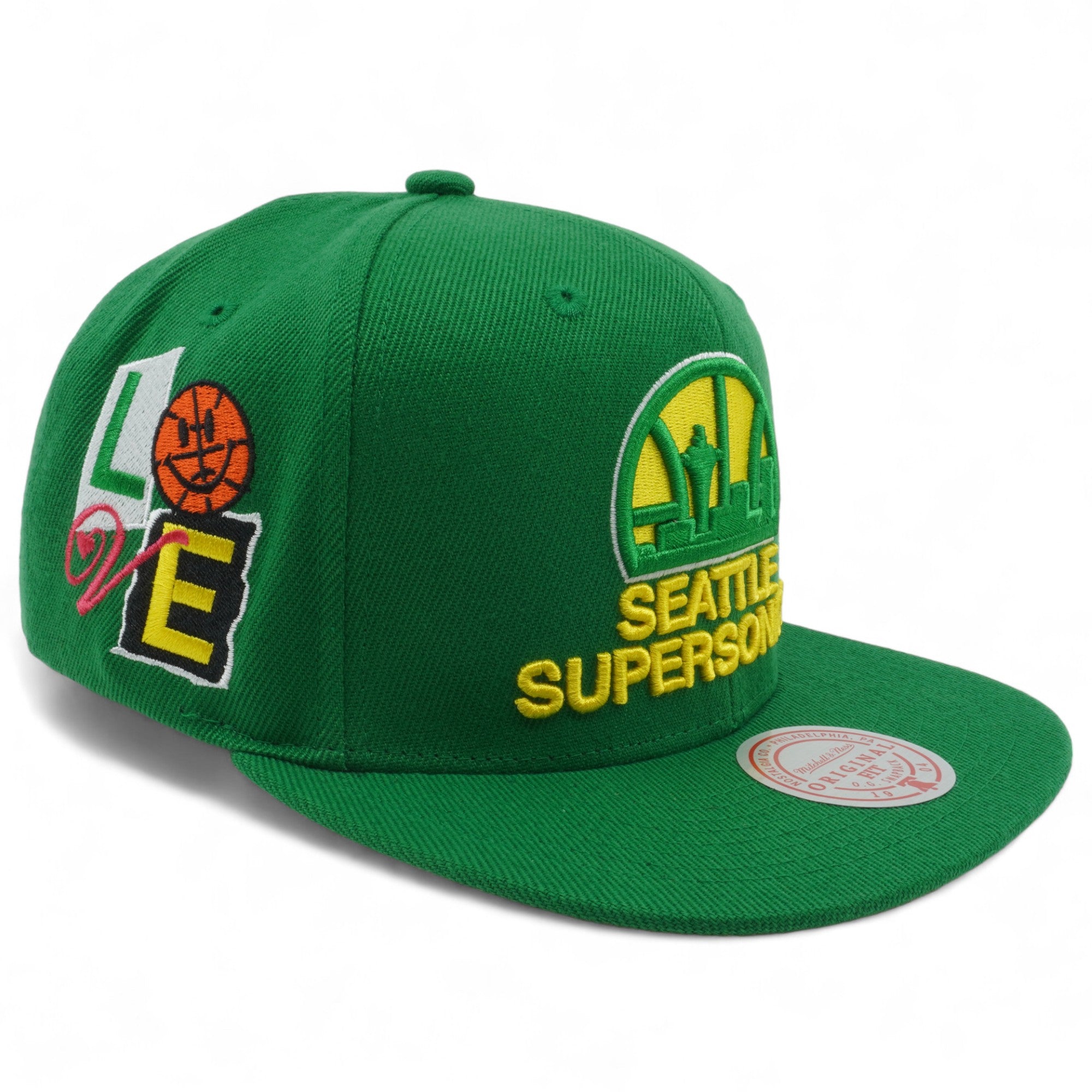 Mens MITCHELL & NESS NBA ALL LOVE SNAPBACK HWC SUPERSONICS
