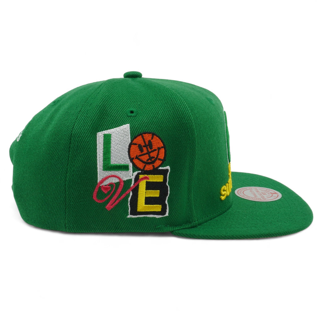 Mens MITCHELL & NESS NBA ALL LOVE SNAPBACK HWC SUPERSONICS