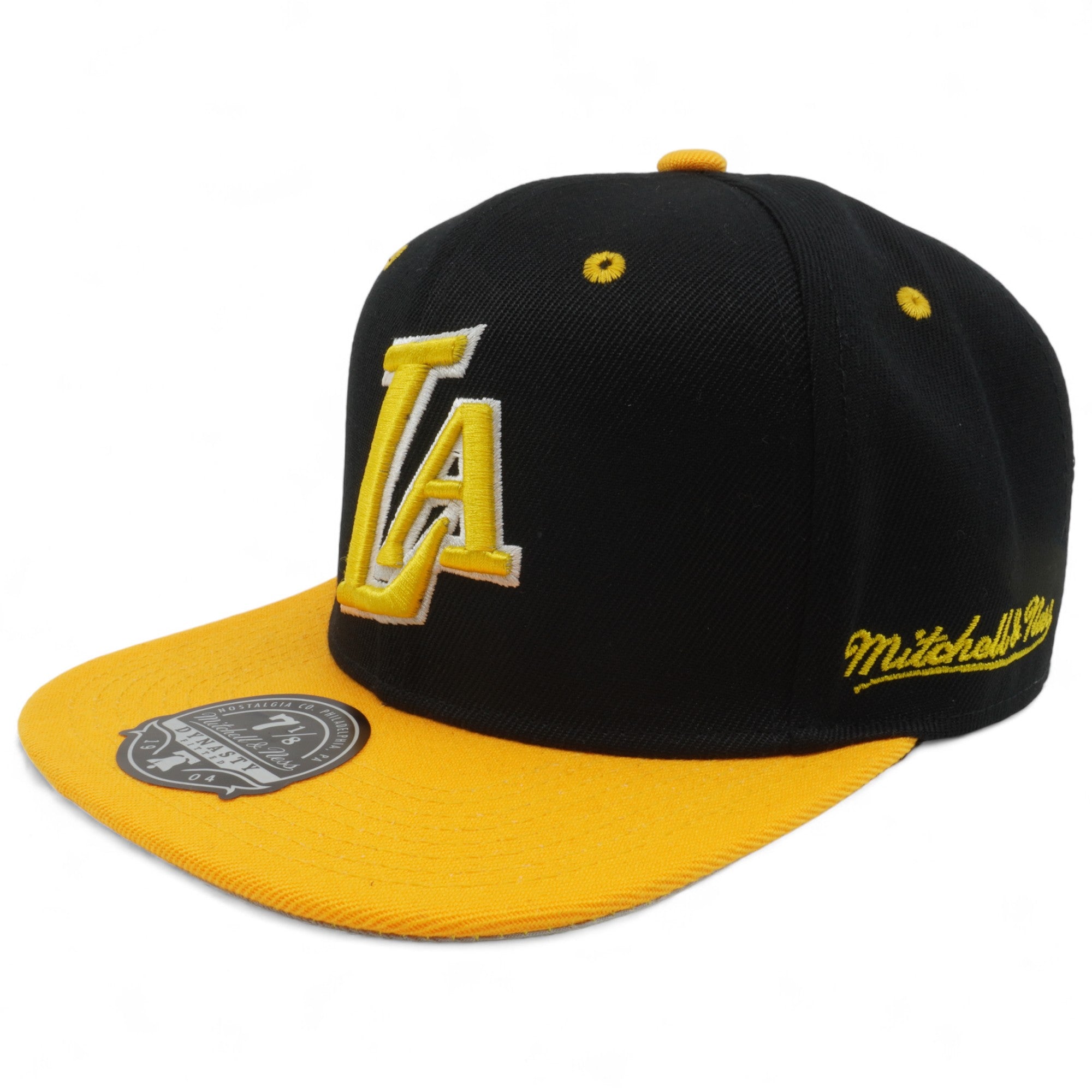 Mens MITCHELL & NESS NBA YELLOW TOE FITTED HWC LAKERS