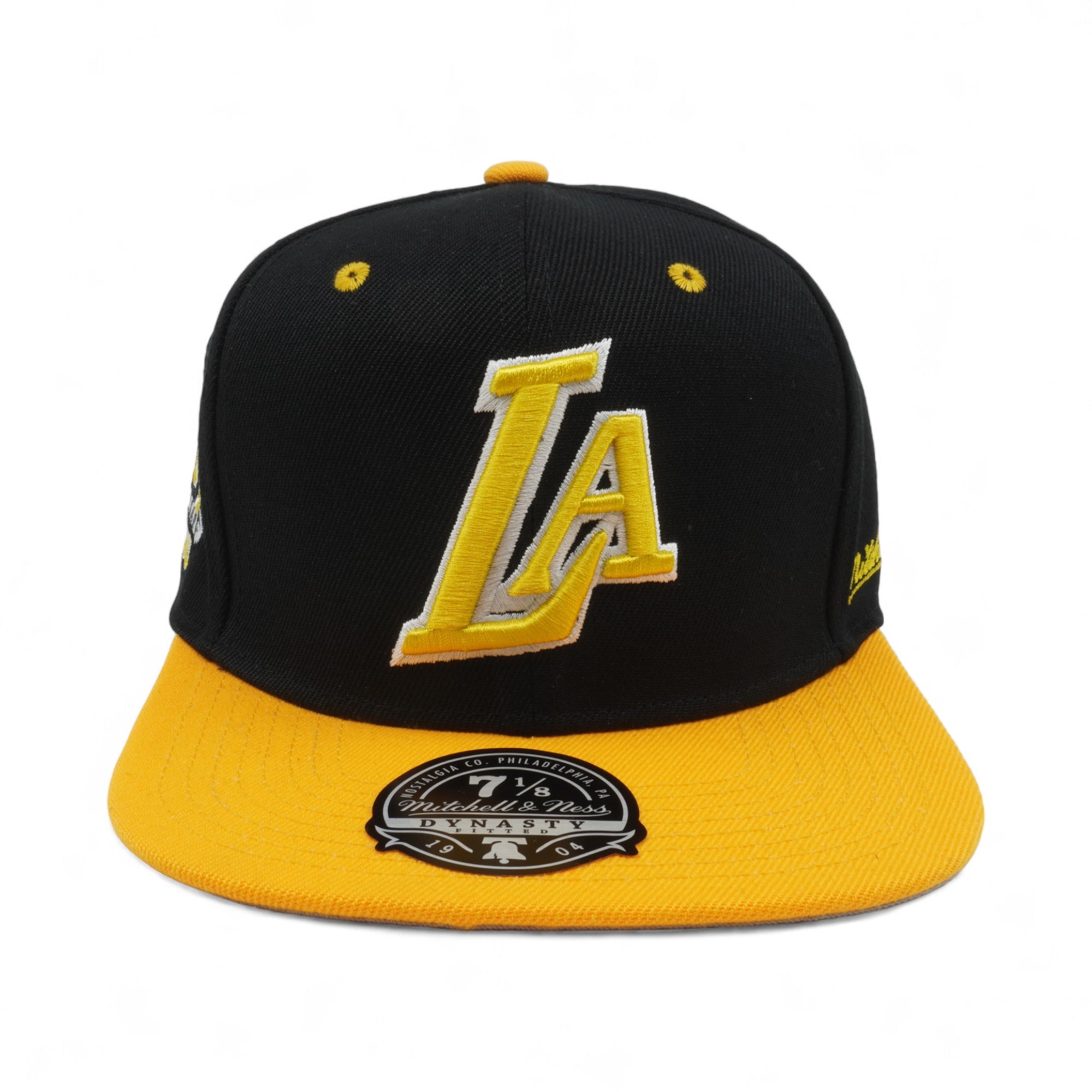 Mens MITCHELL & NESS NBA YELLOW TOE FITTED HWC LAKERS
