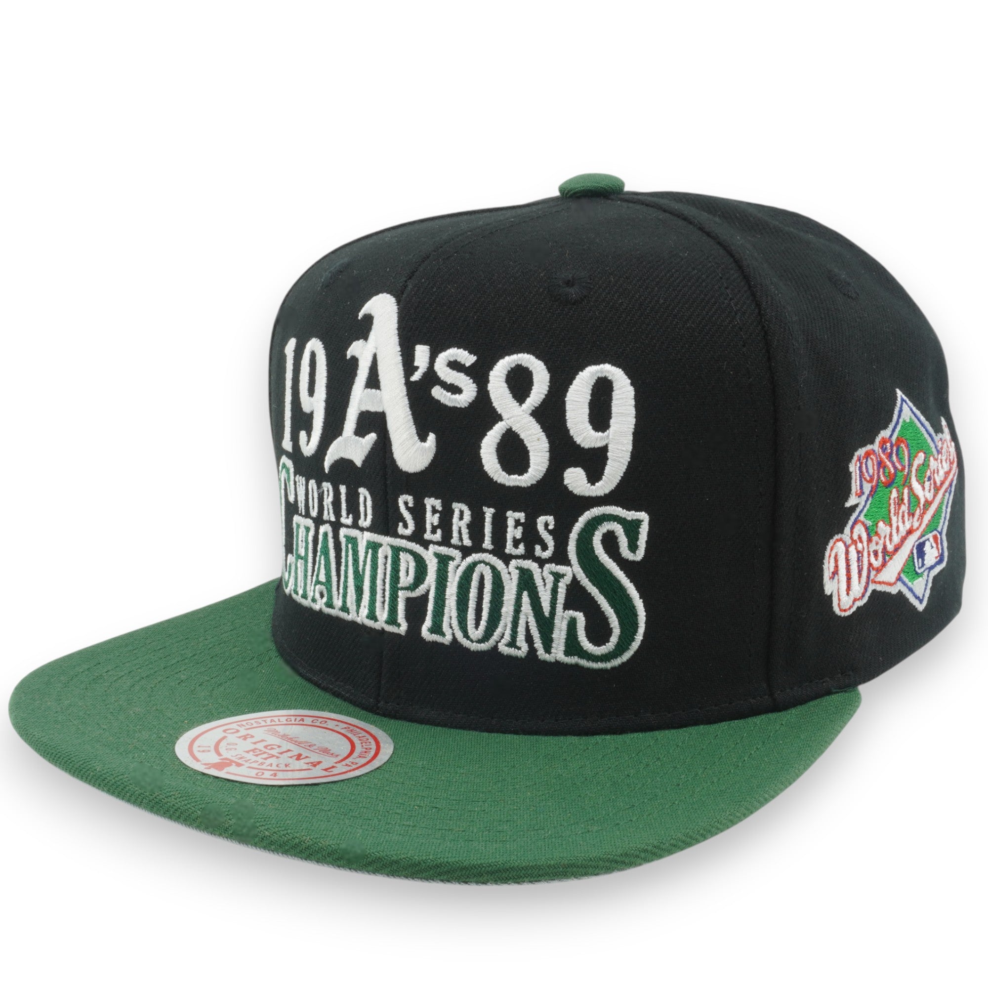 MENS MITCHELL & NESS MLB WORLD SERIES CHAMPIONS SNAPBACK COOP ATHLETICS - BLACK