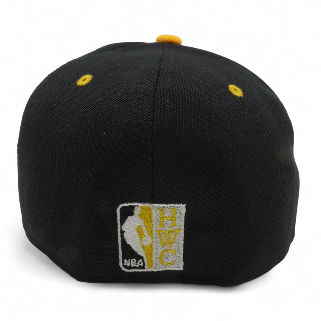 Mens MITCHELL & NESS NBA YELLOW TOE FITTED HWC LAKERS