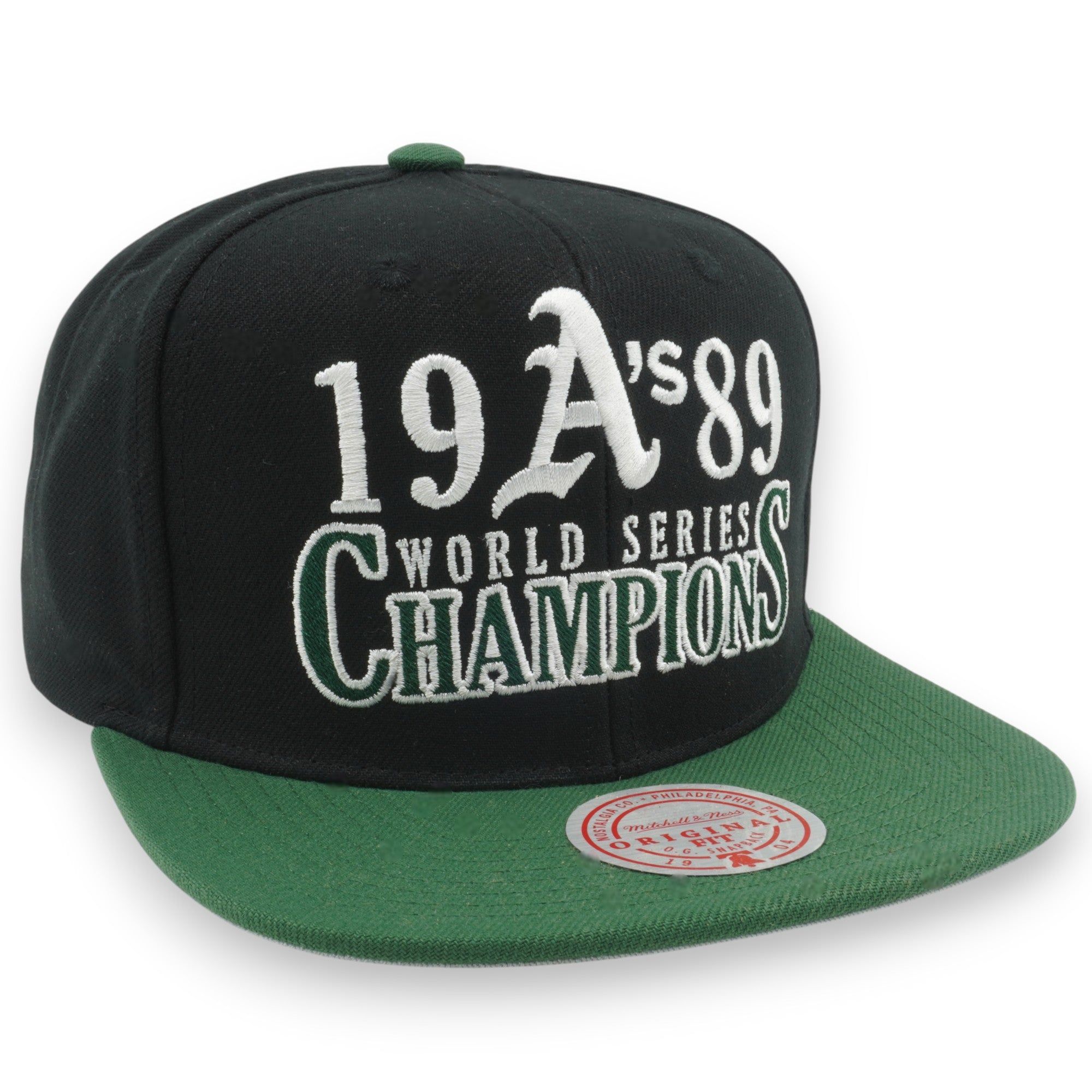 MENS MITCHELL & NESS MLB WORLD SERIES CHAMPIONS SNAPBACK COOP ATHLETICS - BLACK