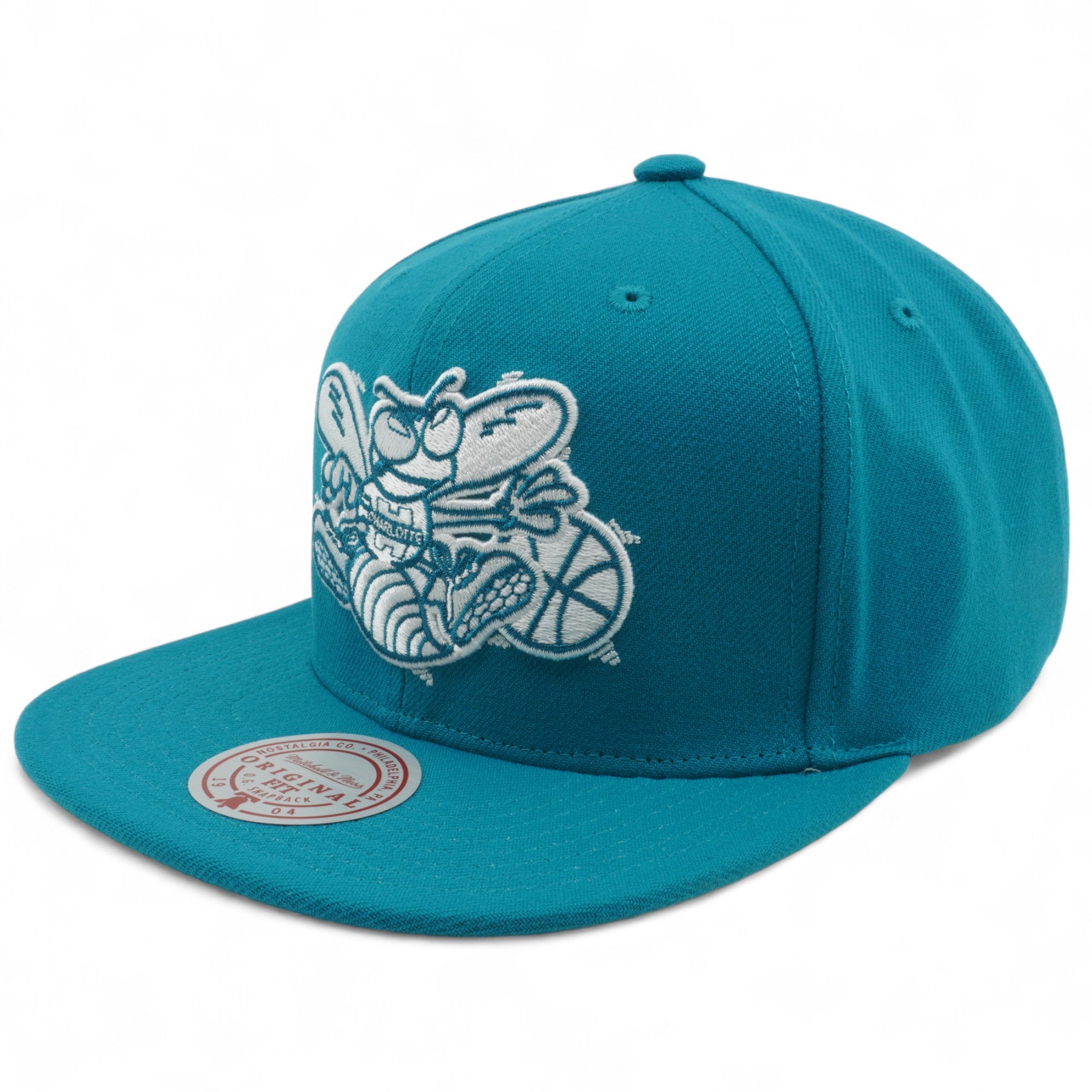 Mens MITCHELL & NESS NBA BACK TO BASICS SNAPBACK HWC HORNETS