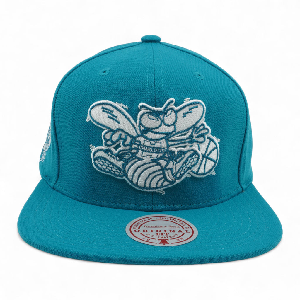 Mens MITCHELL & NESS NBA BACK TO BASICS SNAPBACK HWC HORNETS