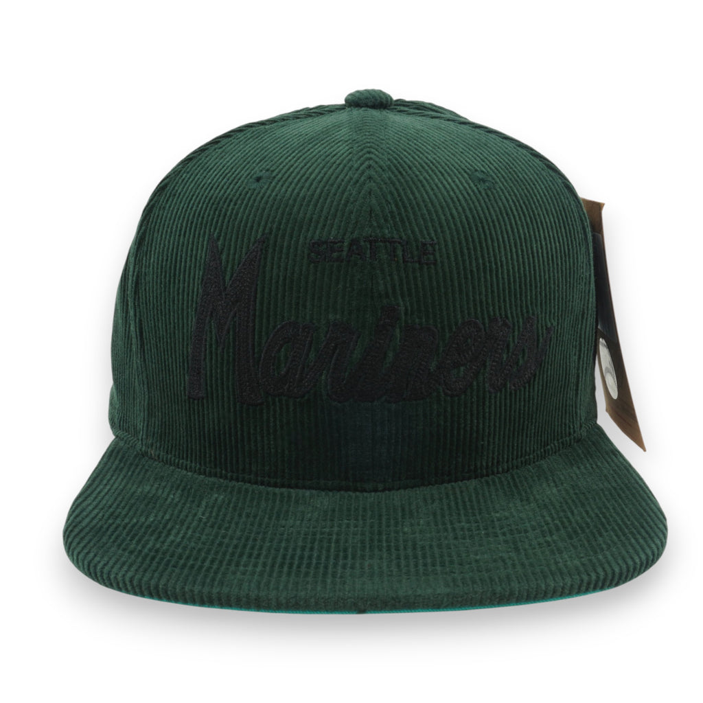 [HS9741-SMATEAL] MENS MITCHELL & NESS MLB CORD SNAPBACK COOP MARINERS