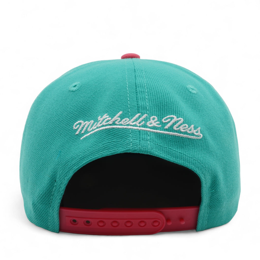 Mens MITCHELL & NESS NBA BLOCK OUT SNAPBACK HWC SPURS