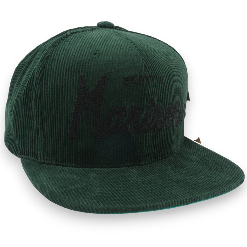 [HS9741-SMATEAL] MENS MITCHELL & NESS MLB CORD SNAPBACK COOP MARINERS