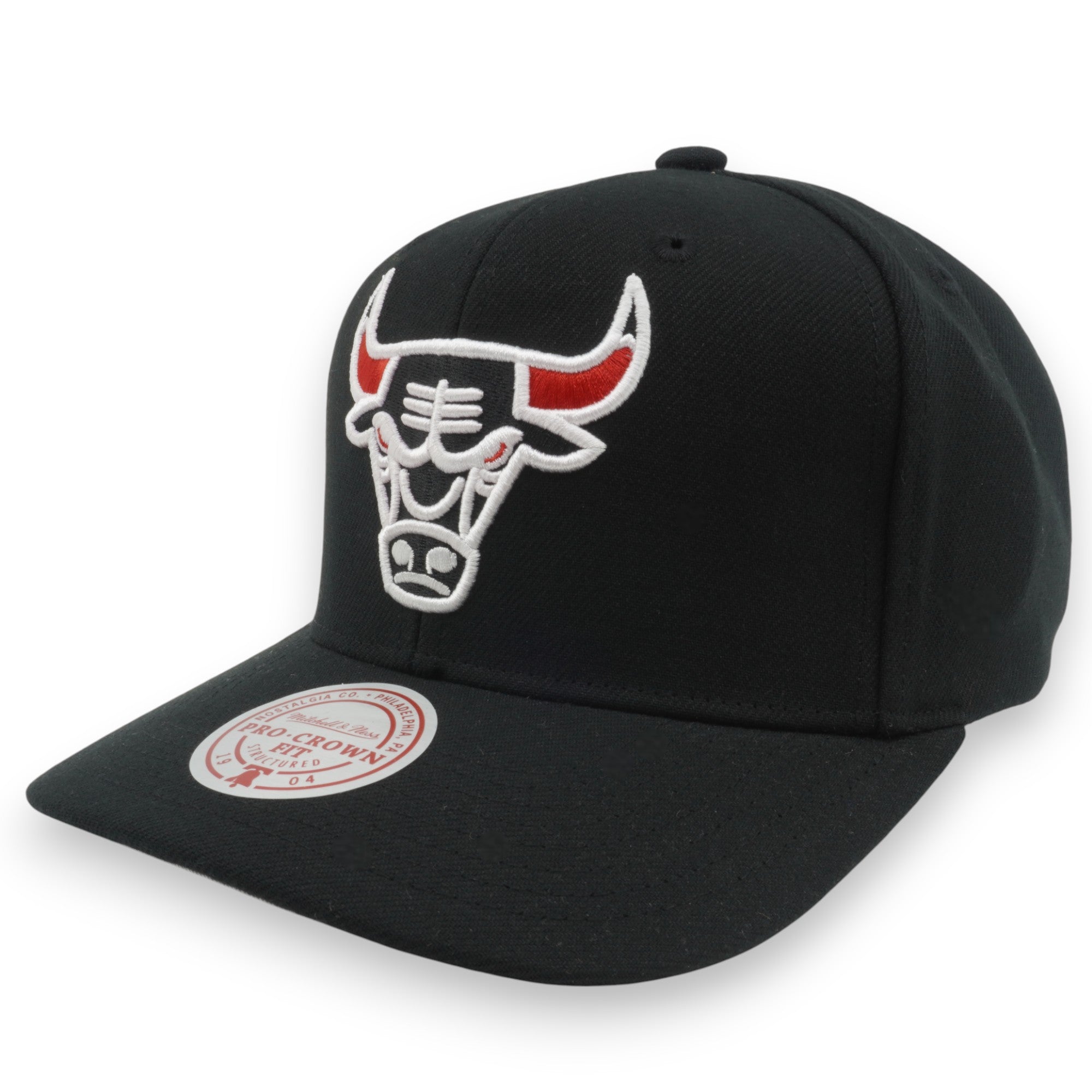 MENS MITCHELL & NESS NBA TEAM FLIP PRO SNAPBACK BULLS - BLACK