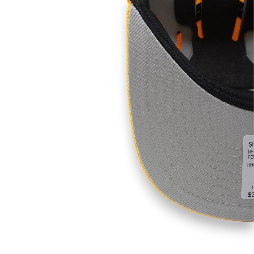 MENS MITCHELL & NESS NHL BACK TO BASICS SNAPBACK PENGUINS - YELLOW