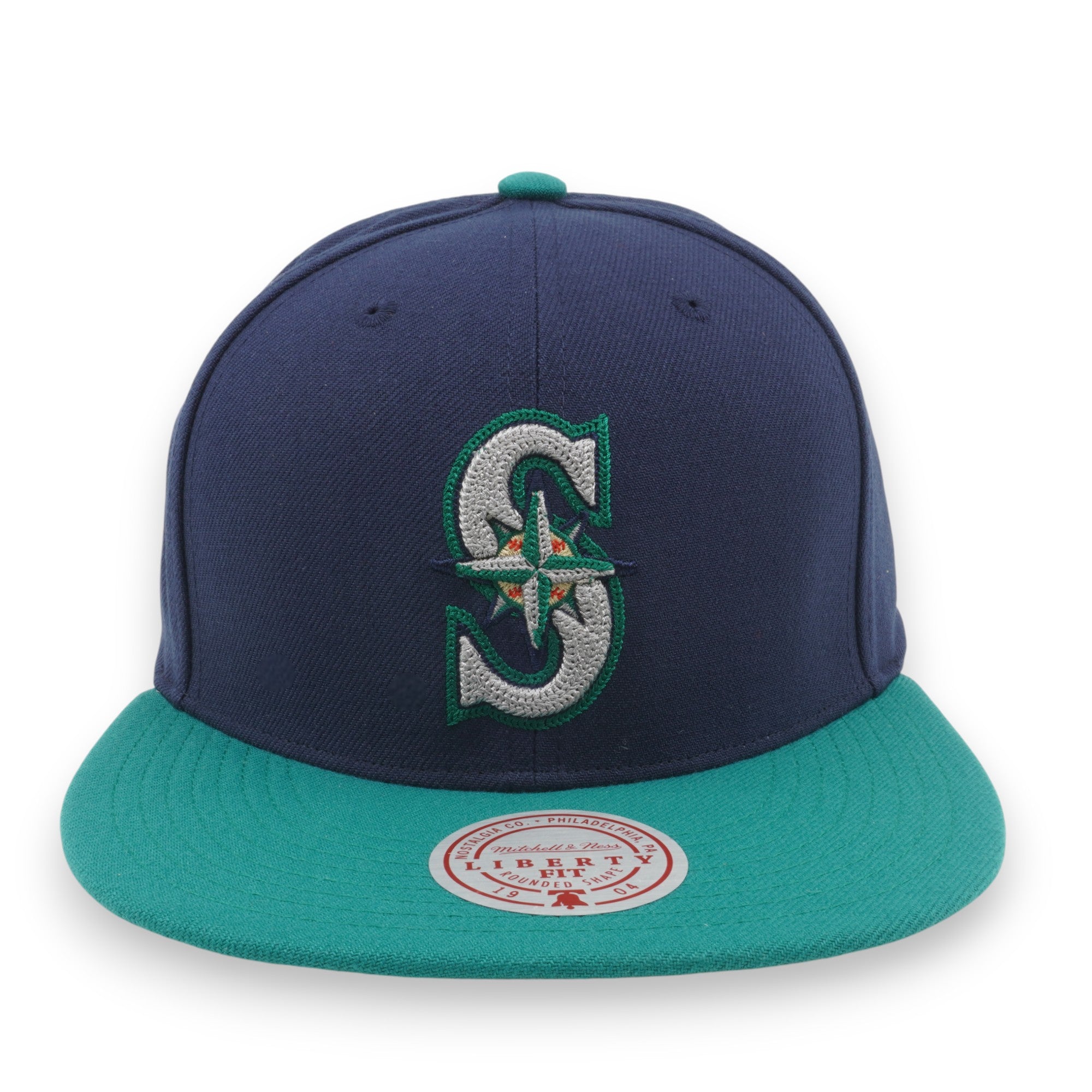 MENS MITCHELL & NESS MLB JUMP OFF SNAPBACK MARINERS - NAVY