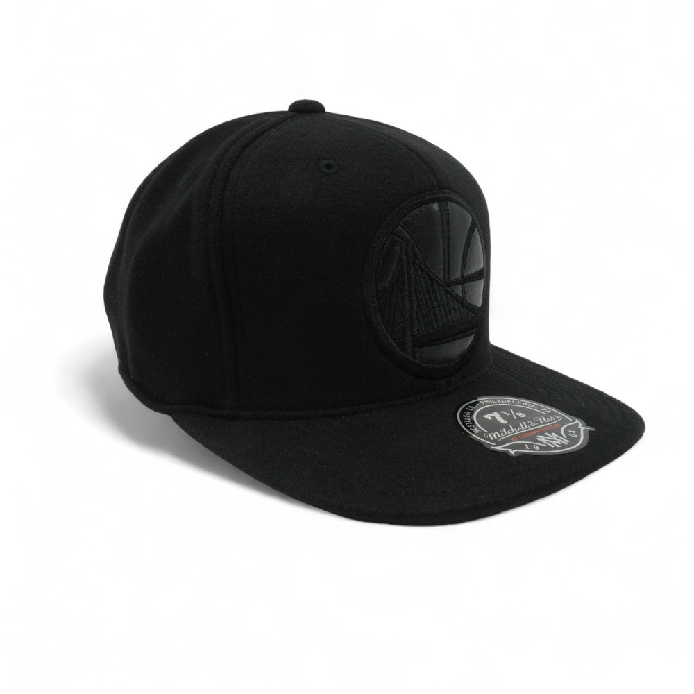 Mens Mitchell & Ness NBA Golden State Warriors Blacked Out Hi Crown Fit