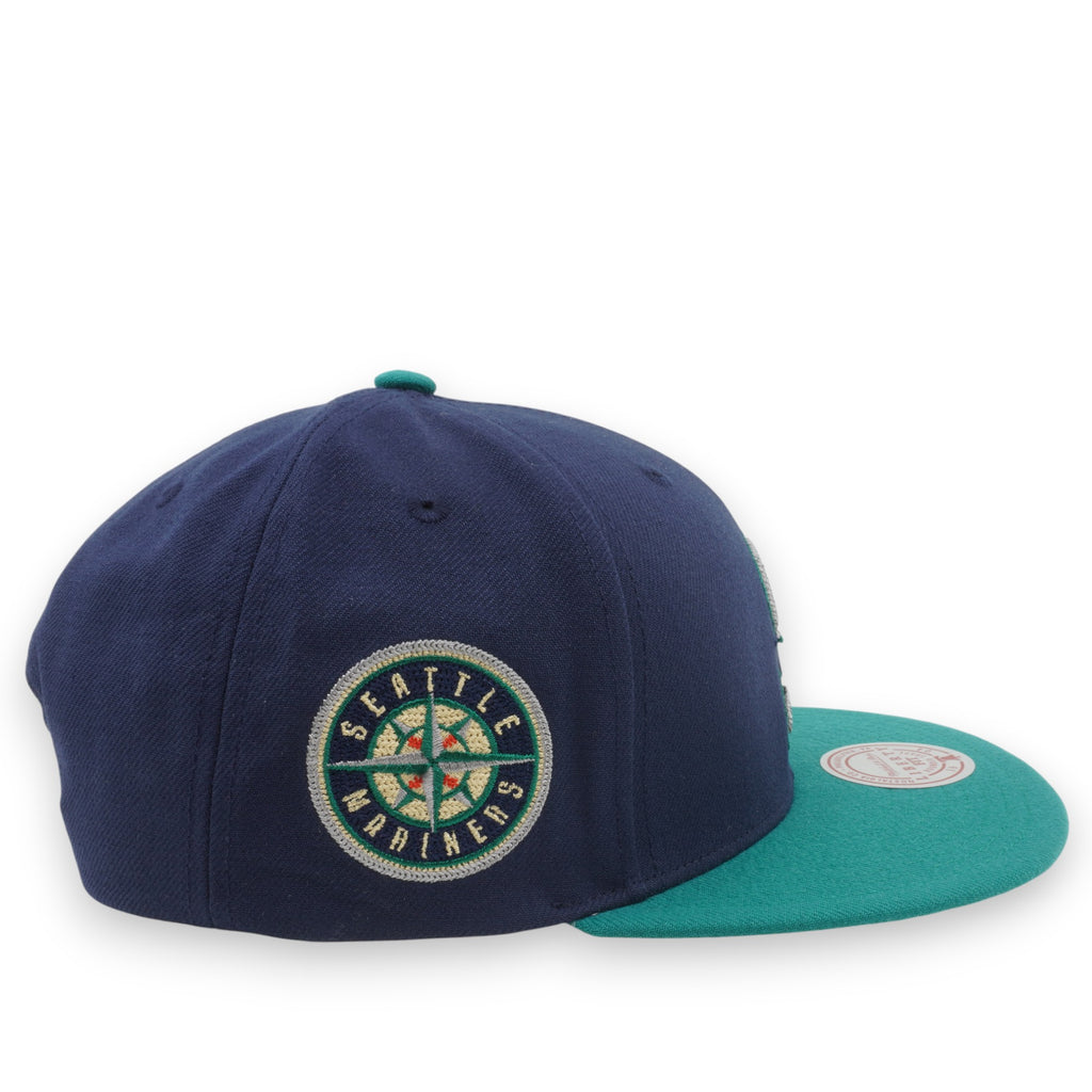 MENS MITCHELL & NESS MLB JUMP OFF SNAPBACK MARINERS - NAVY
