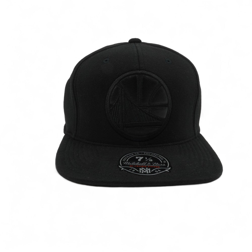 Mens Mitchell & Ness NBA Golden State Warriors Blacked Out Hi Crown Fit