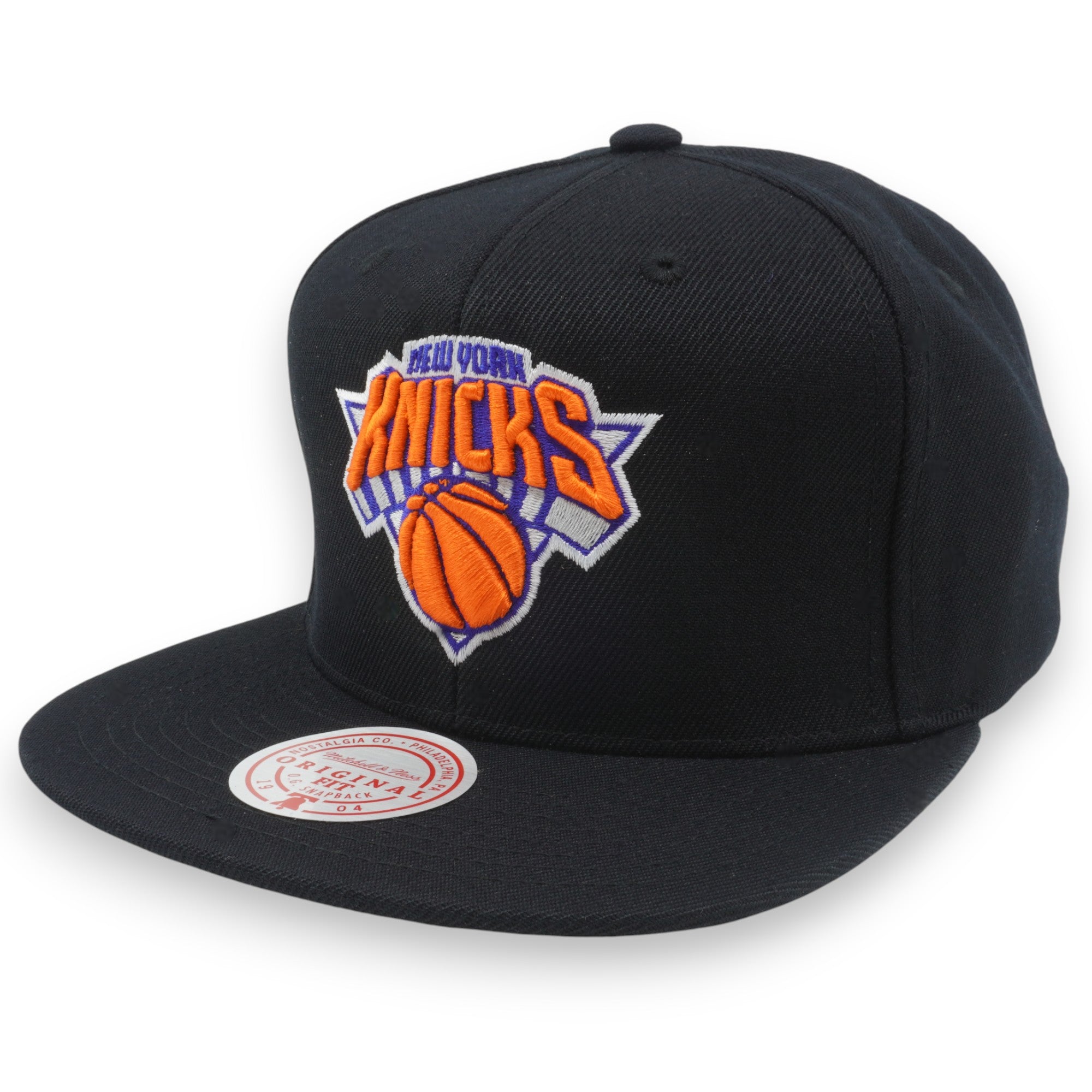 MENS MITCHELL & NESS NBA PRIMARY LOGO SNAPBACK KNICKS - BLACK