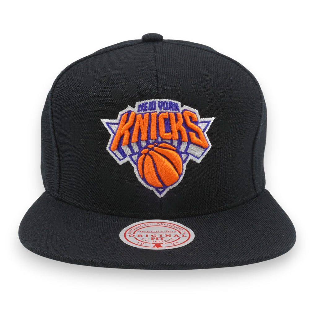 MENS MITCHELL & NESS NBA PRIMARY LOGO SNAPBACK KNICKS - BLACK