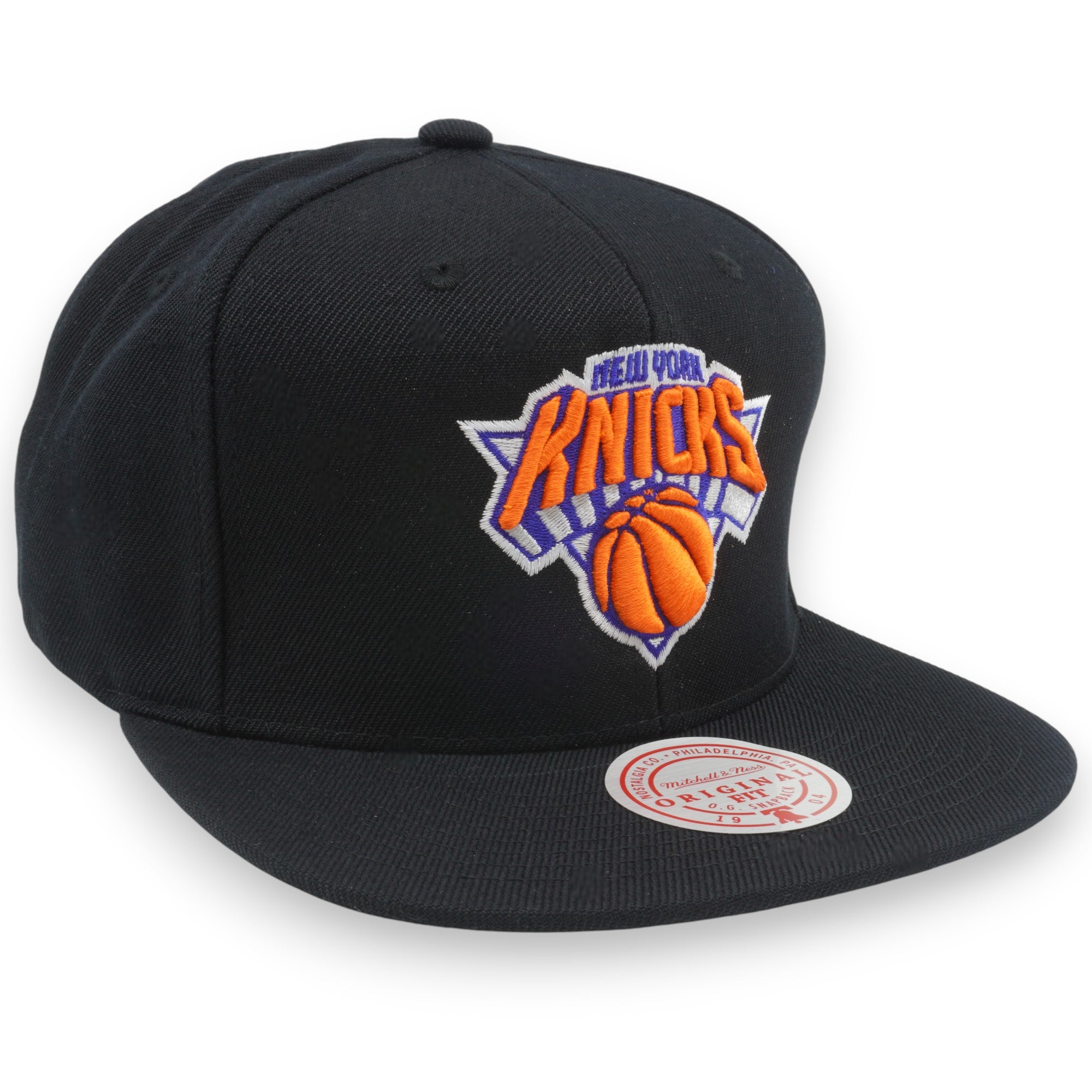 MENS MITCHELL & NESS NBA PRIMARY LOGO SNAPBACK KNICKS - BLACK