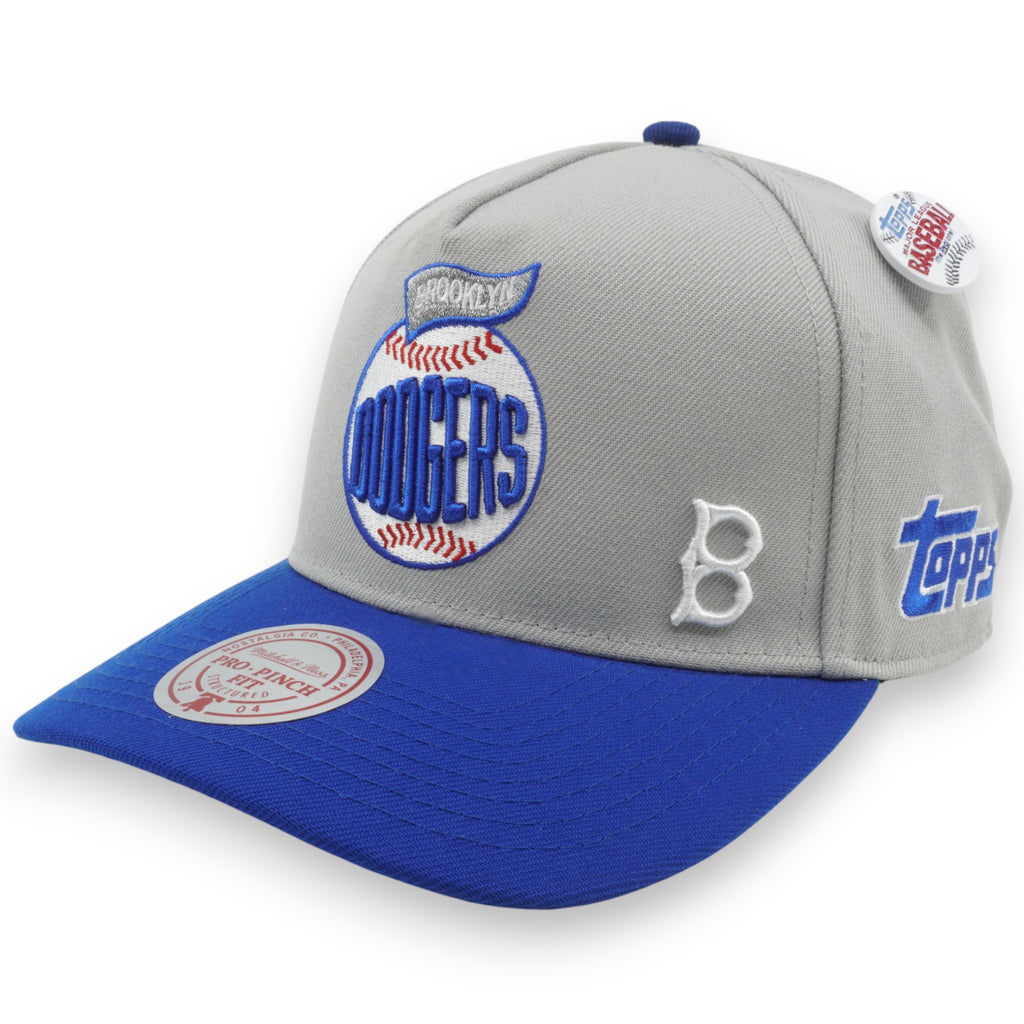 MENS MITCHELL & NESS MLB TEAM BALL PRO SNAPBACK COOP DODGERS - GREY