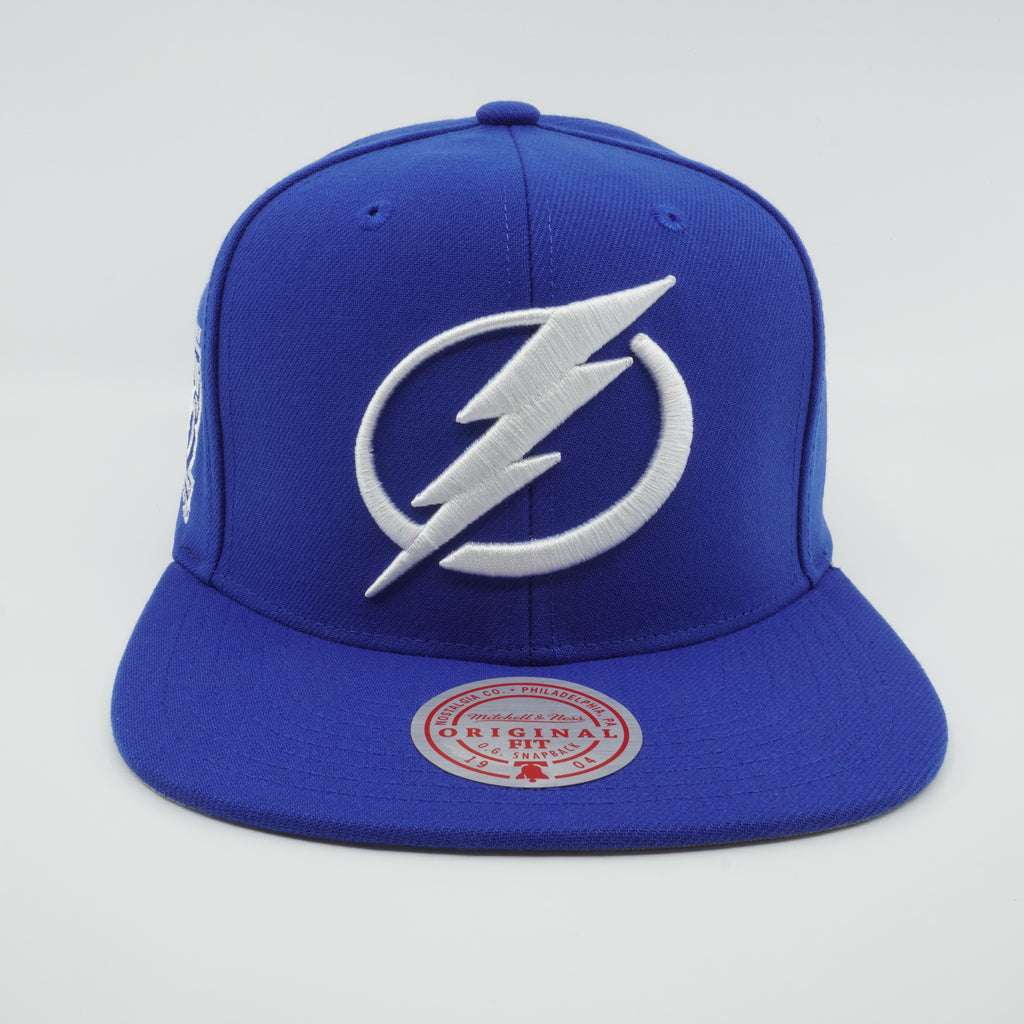 MENS MITCHELL & NESS NHL BACK TO BASICS SNAPBACK LIGHTNING - NAVY