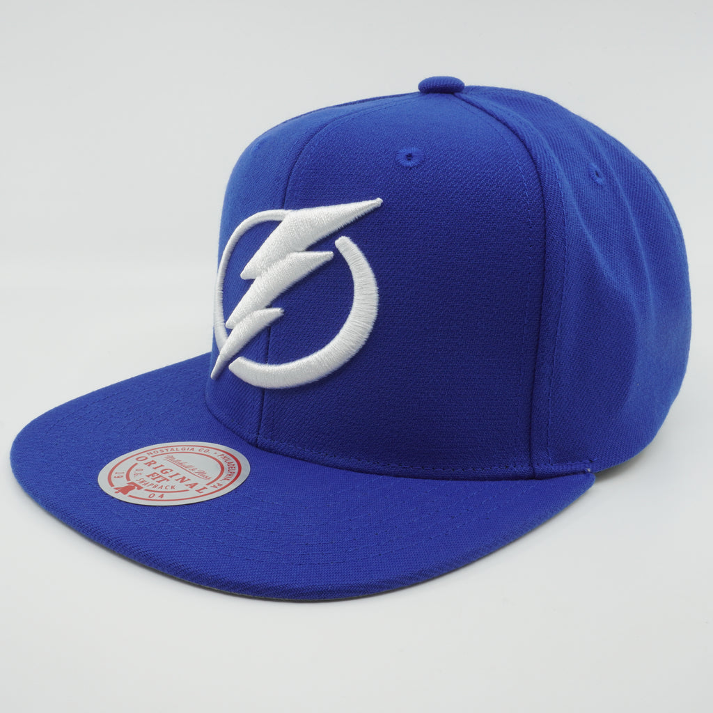 MENS MITCHELL & NESS NHL BACK TO BASICS SNAPBACK LIGHTNING - NAVY