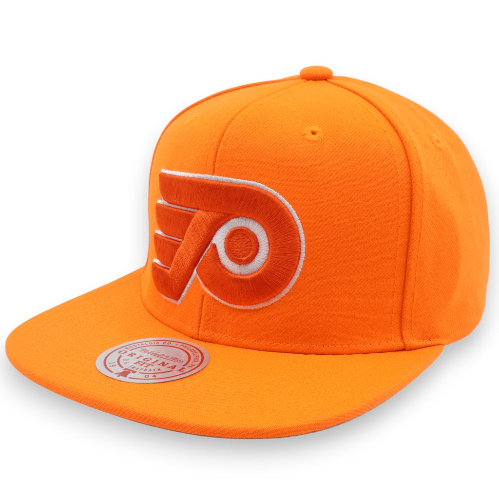 MENS MITCHELL & NESS NHL BACK TO BASICS SNAPBACK FLYERS - ORANGE