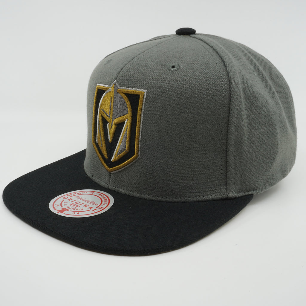 MENS MITCHELL & NESS NHL STORM FRONT SNAPBACK KNIGHTS - GREY
