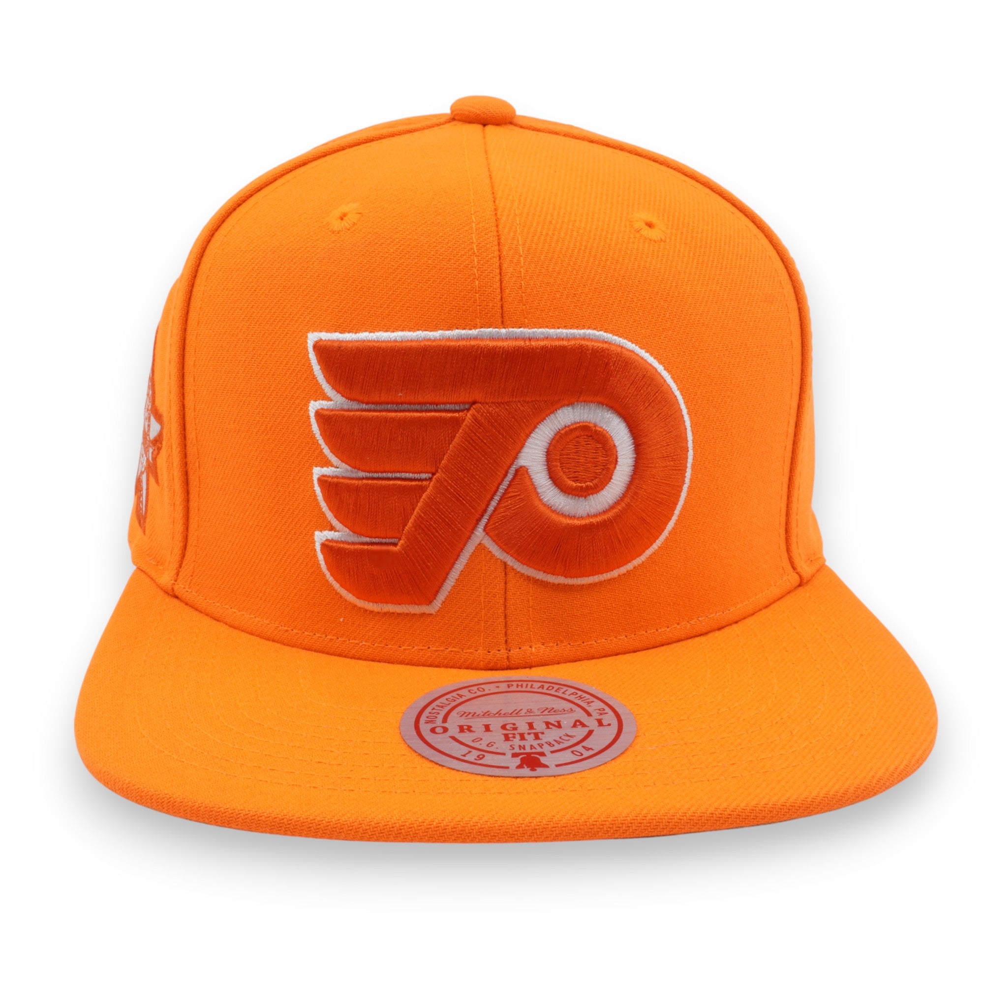 MENS MITCHELL & NESS NHL BACK TO BASICS SNAPBACK FLYERS - ORANGE