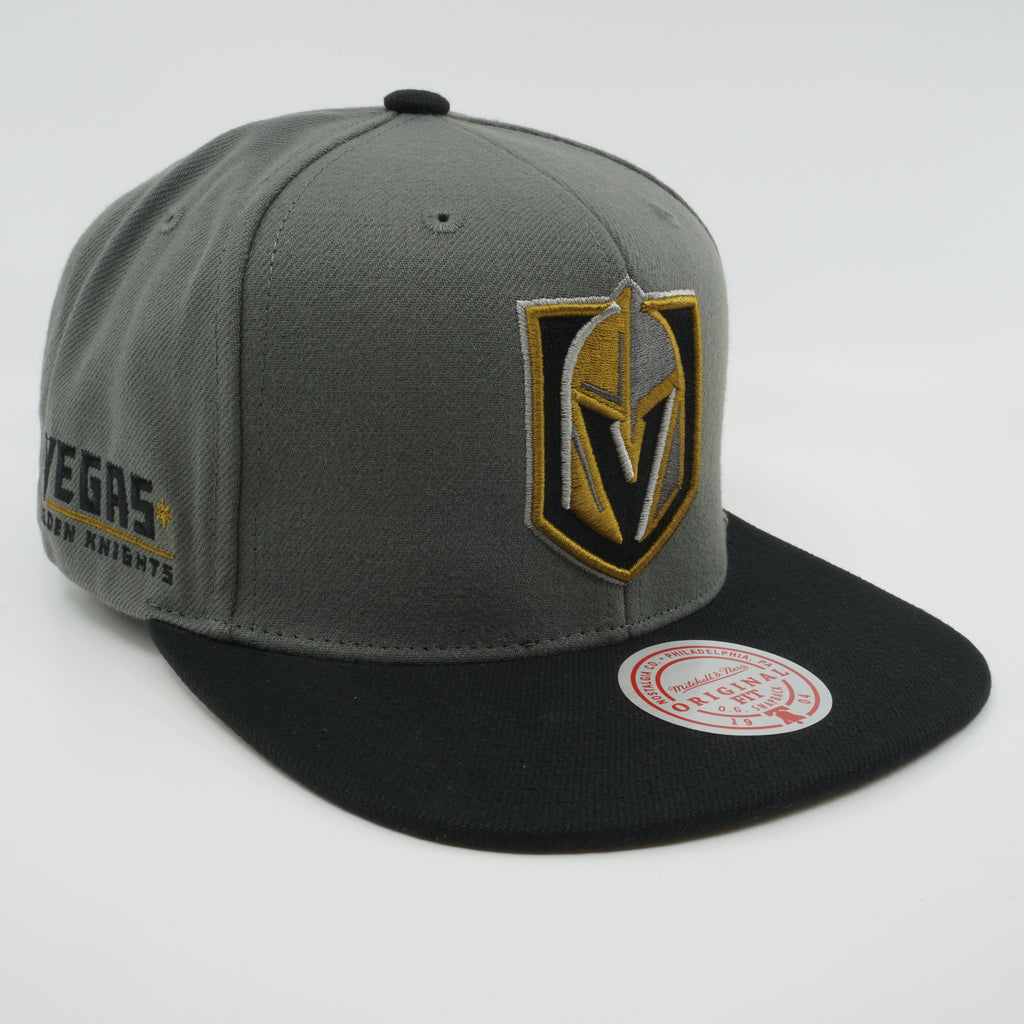 MENS MITCHELL & NESS NHL STORM FRONT SNAPBACK KNIGHTS - GREY