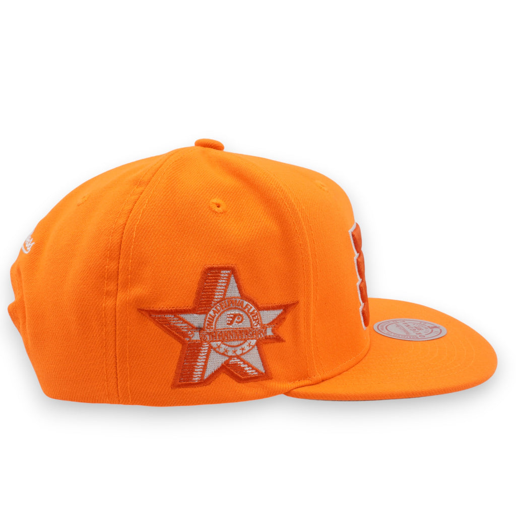 MENS MITCHELL & NESS NHL BACK TO BASICS SNAPBACK FLYERS - ORANGE