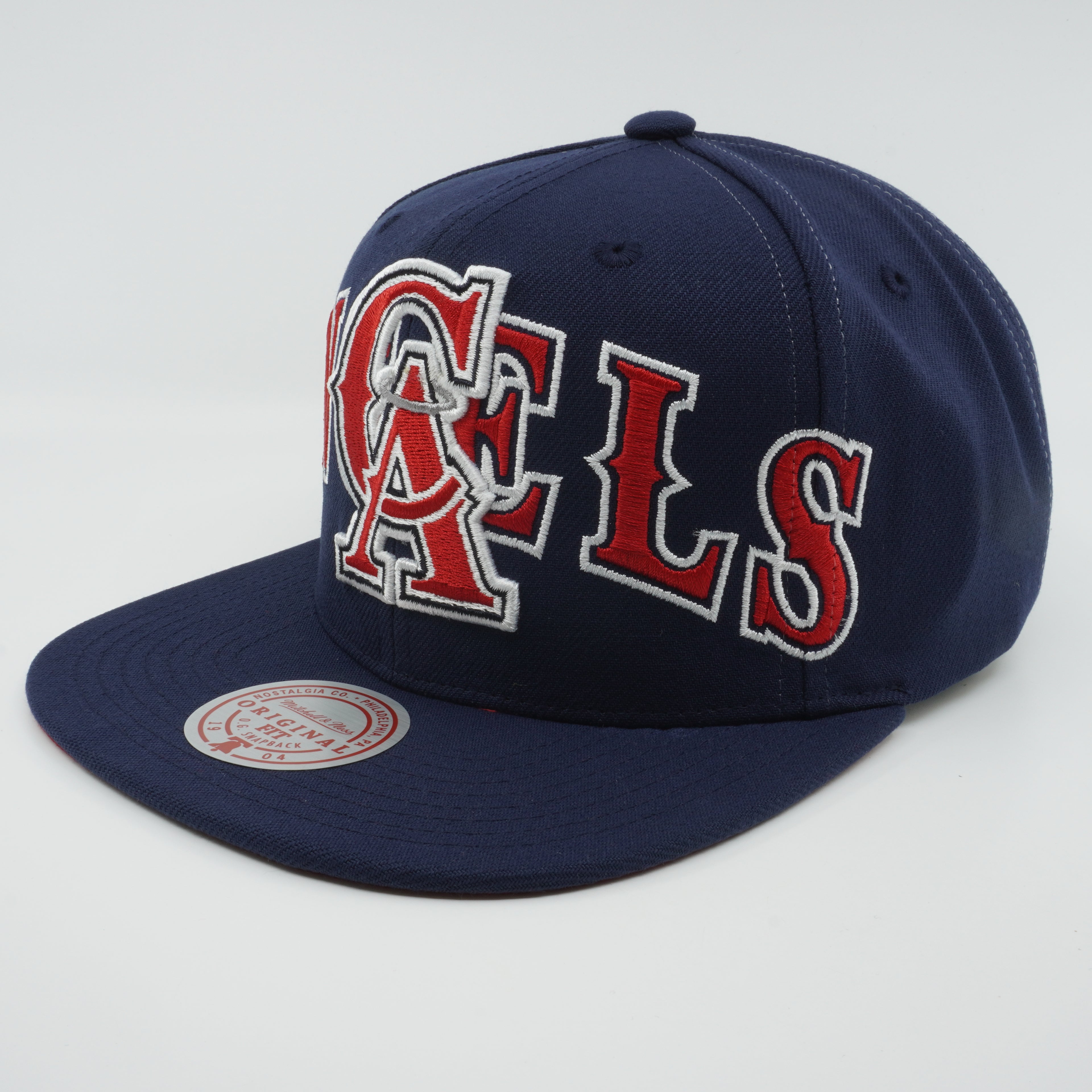 MENS MITCHELL & NESS MLB FULL FRONTAL SNAPBACK COOP ANGELS - ROYAL