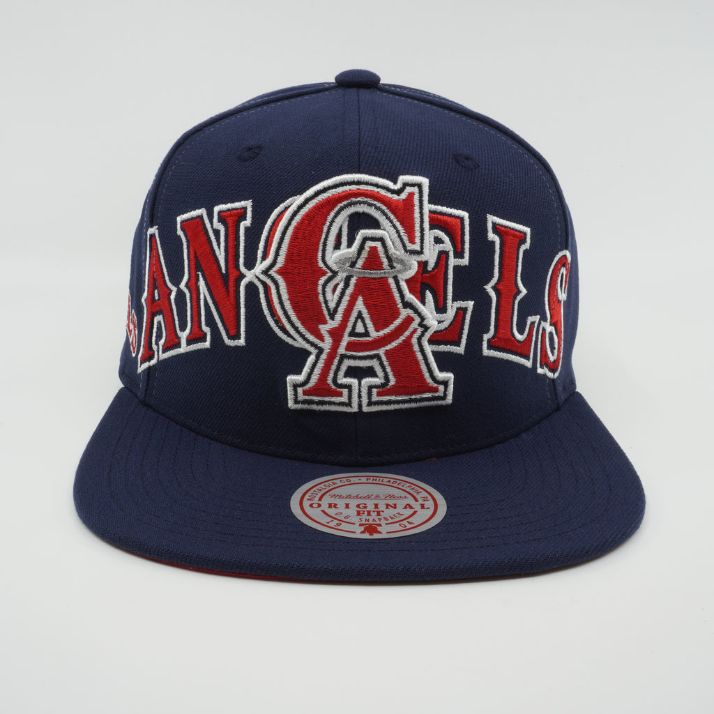 MENS MITCHELL & NESS MLB FULL FRONTAL SNAPBACK COOP ANGELS - ROYAL
