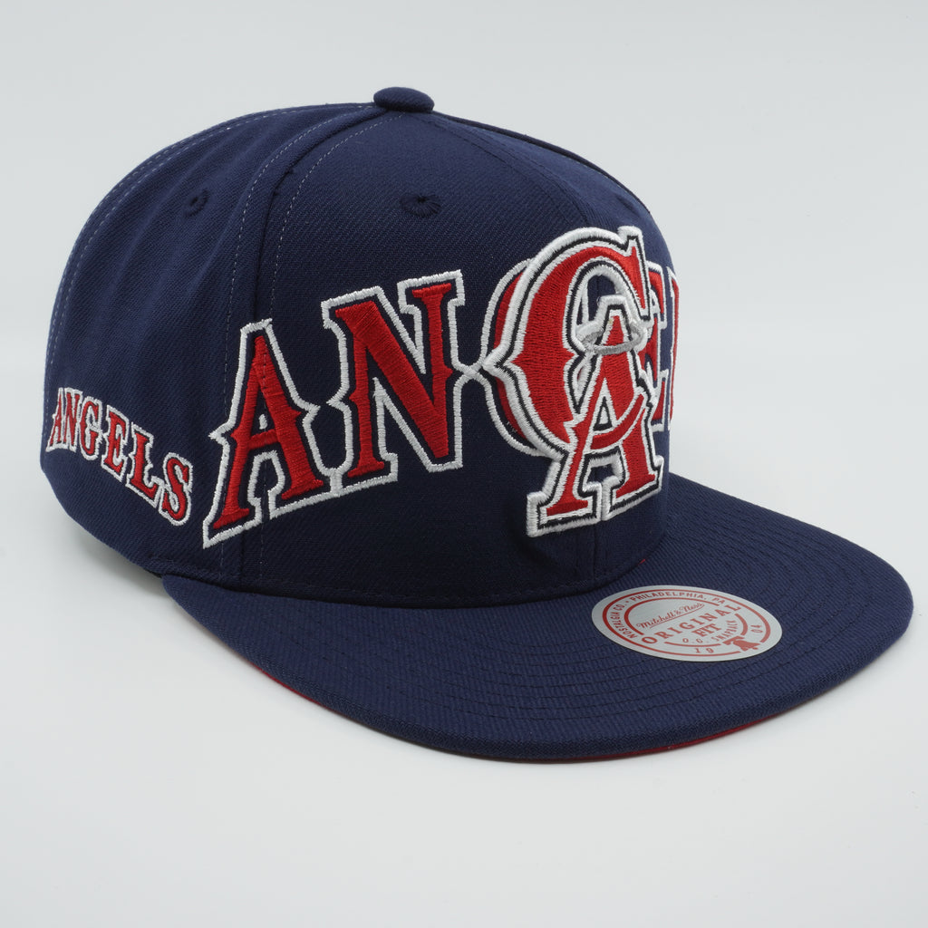 MENS MITCHELL & NESS MLB FULL FRONTAL SNAPBACK COOP ANGELS - ROYAL